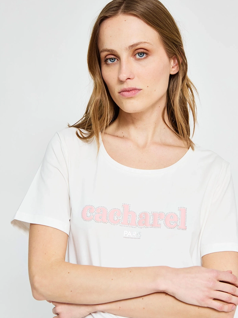 POLERA MUJER CACHAREL ALGODÓN MANGA CORTA - 3