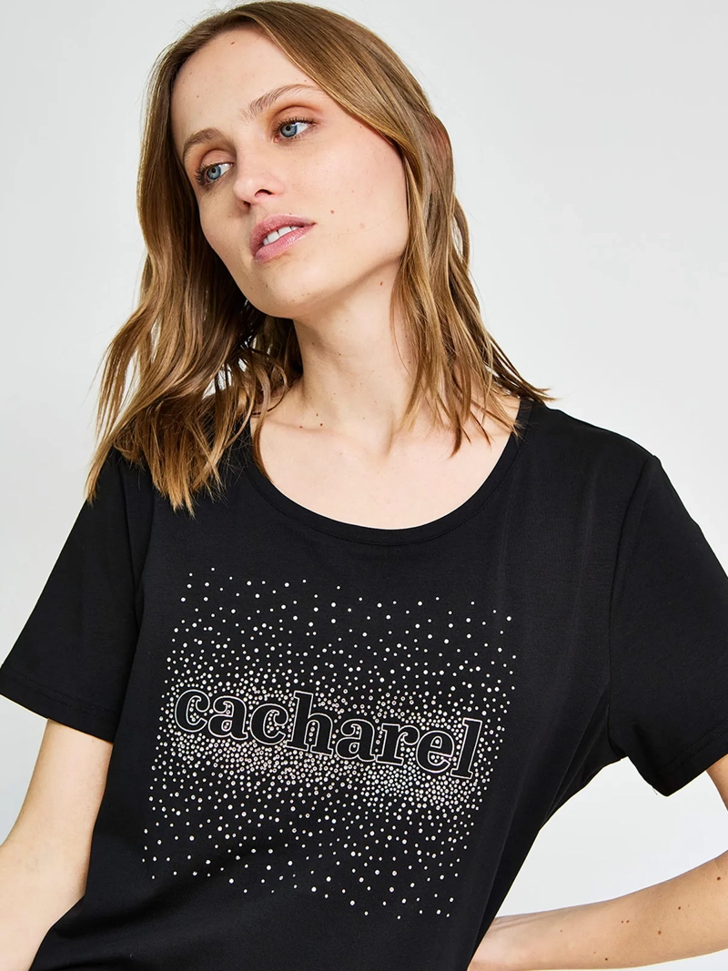 POLERA MUJER CACHAREL ALGODÓN MANGA CORTA - 3