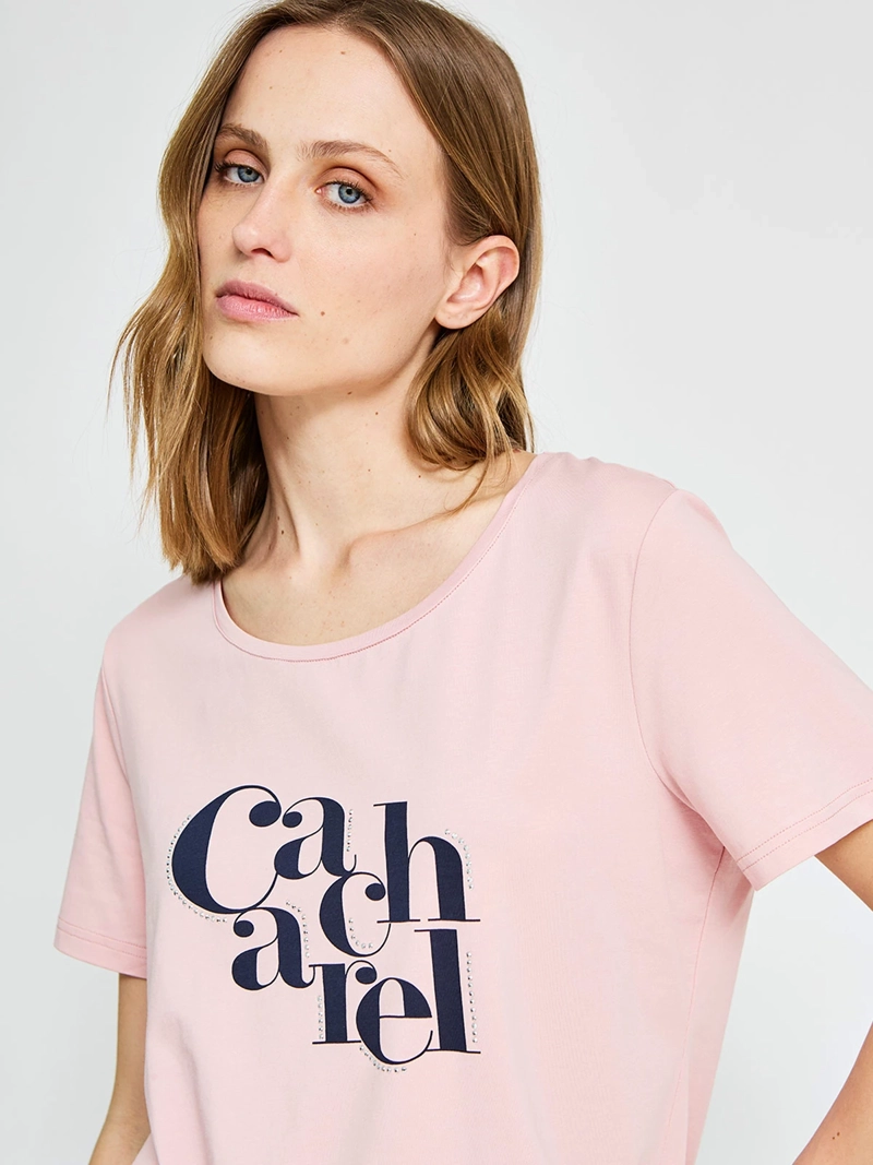 POLERA MUJER CACHAREL ALGODÓN MANGA CORTA - 3