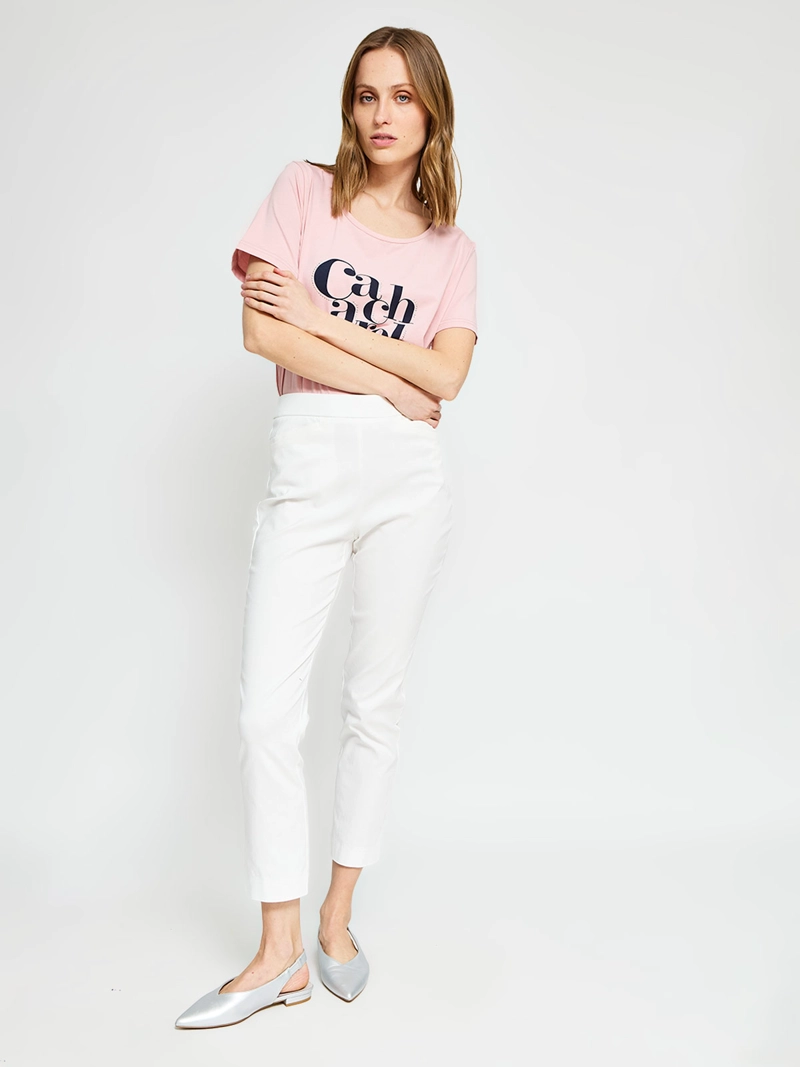 POLERA MUJER CACHAREL ALGODÓN MANGA CORTA - 4