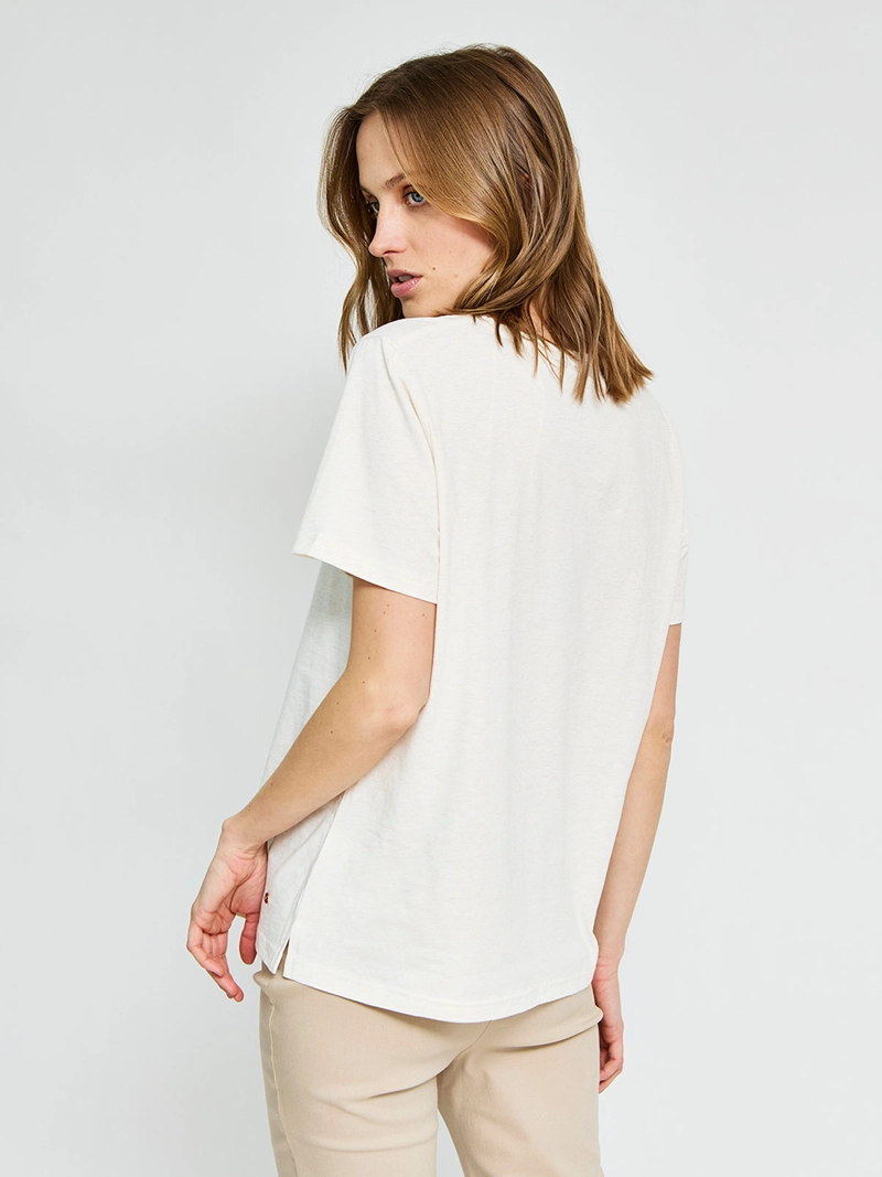 POLERA MUJER CACHAREL ALGODÓN MANGA CORTA - 2