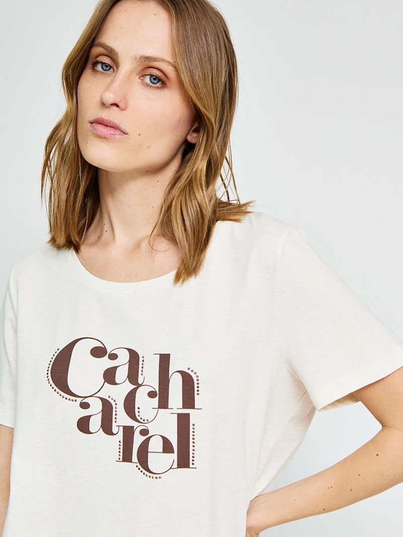 POLERA MUJER CACHAREL ALGODÓN MANGA CORTA - 3
