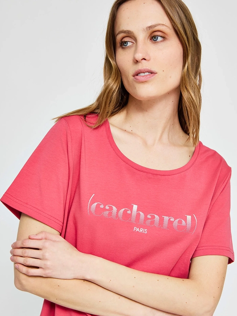POLERA MUJER CACHAREL ALGODÓN MANGA CORTA - 3
