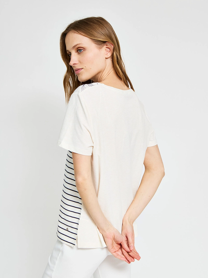 POLERA MUJER CACHAREL ALGODÓN MANGA CORTA - 2