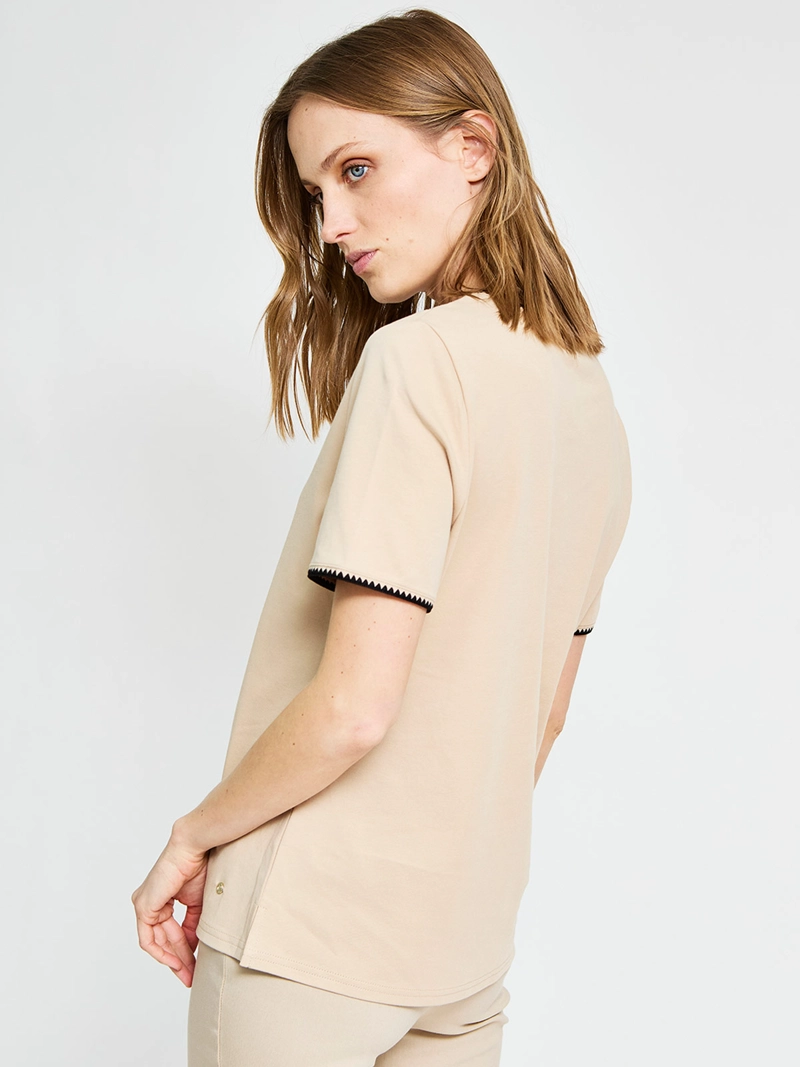 POLERA MUJER CACHAREL ALGODÓN MANGA CORTA - 2