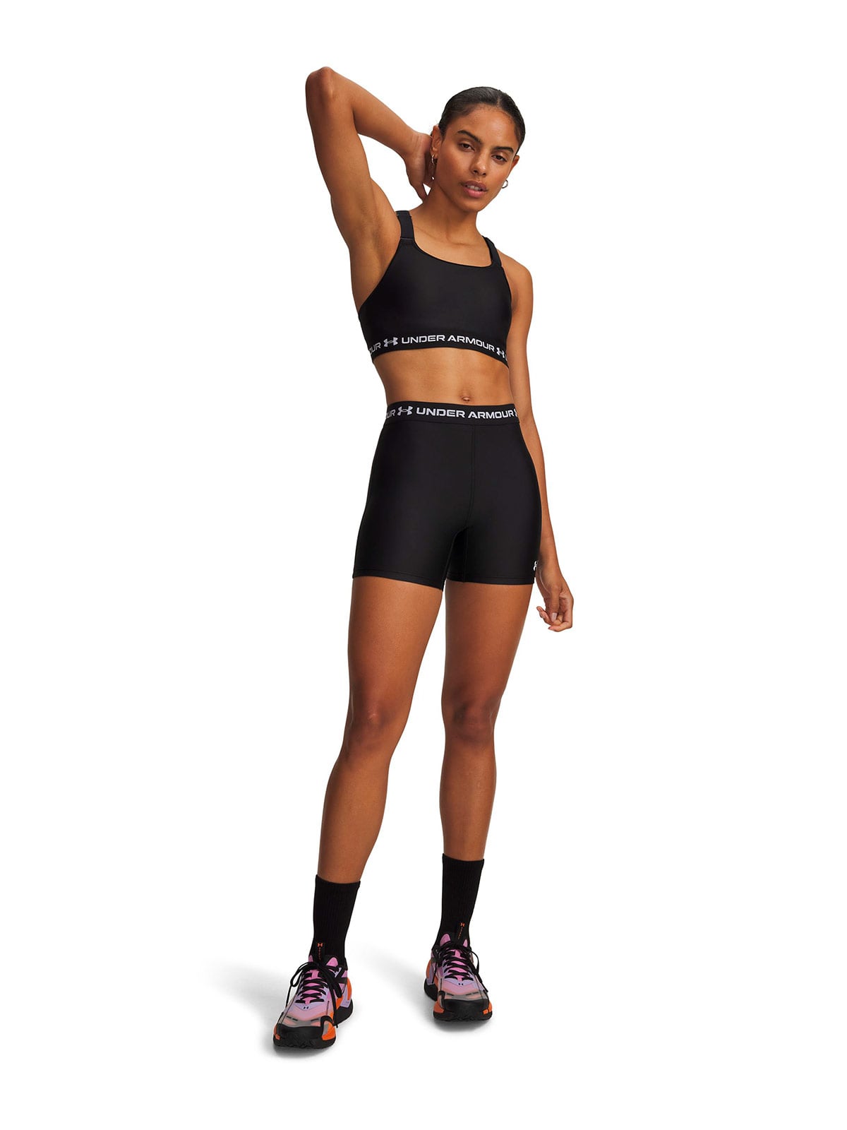 CALZA MUJER UNDER ARMOUR CORTA HEATGEAR MIDDY - 3
