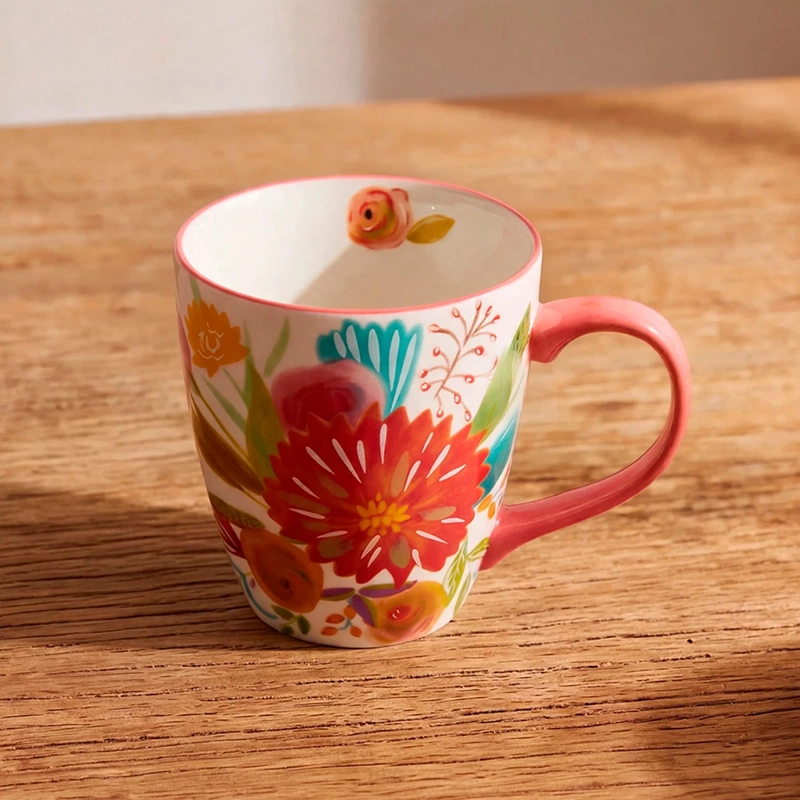MUG RIPLEY HOME FLORES BLANCO