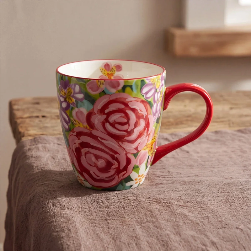 MUG RIPLEY HOME FLORES ROJO - 1