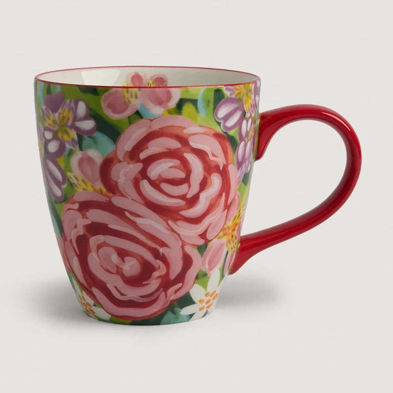 MUG RIPLEY HOME FLORES ROJO - 2