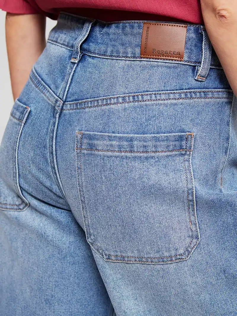 JEANS MUJER REGATTA ALGODÓN SUELTO - 4
