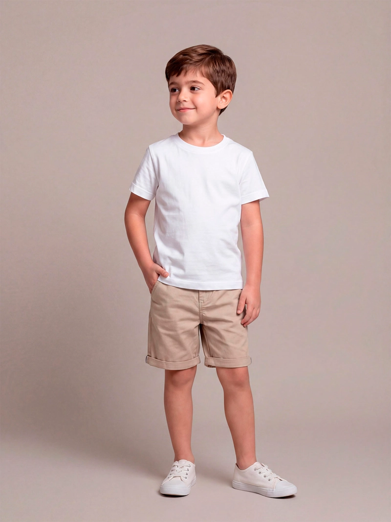 SHORT NIÑO HARVEST ALGODÓN  - 1