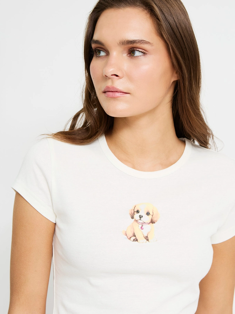 POLERA MUJER INDEX ALGODÓN MANGA CORTA GRÁFICA - 3