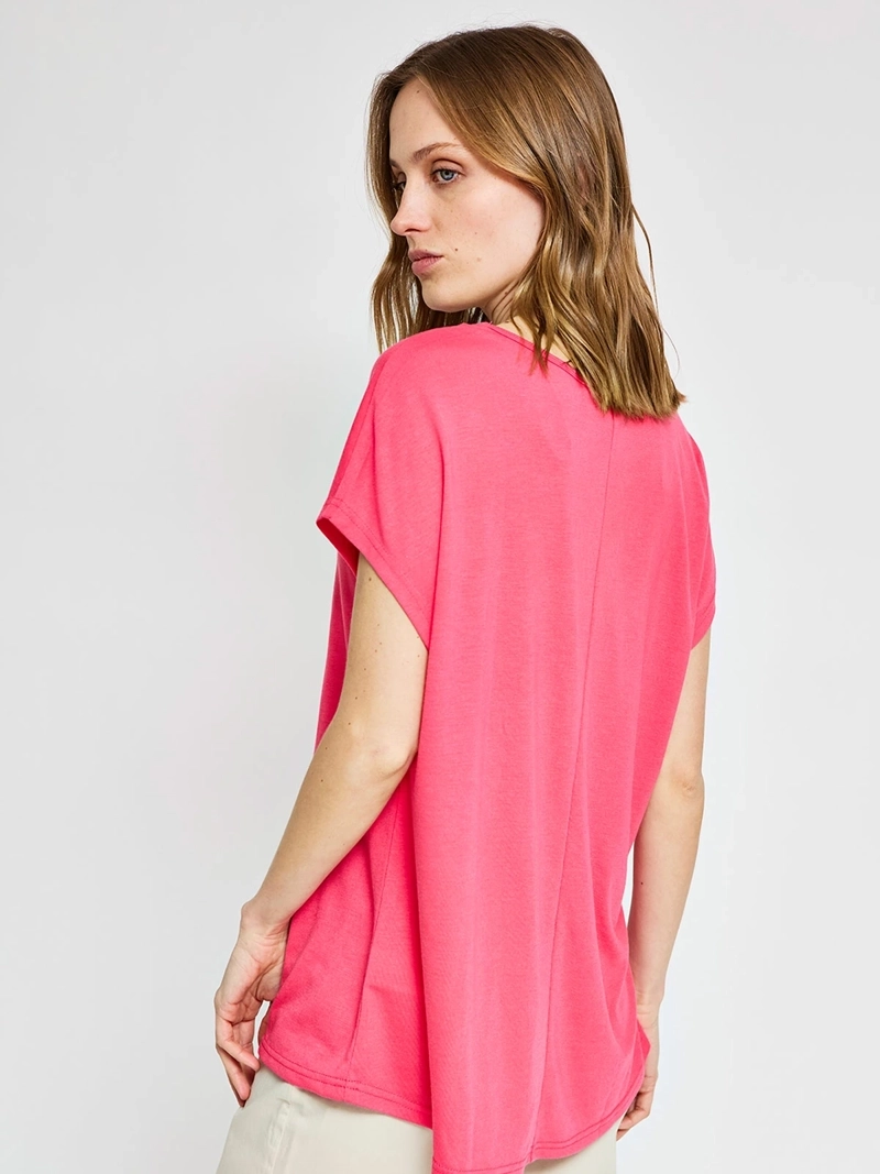 POLERA MUJER AZIZ MANGA CORTA ESTAMPADA - 2