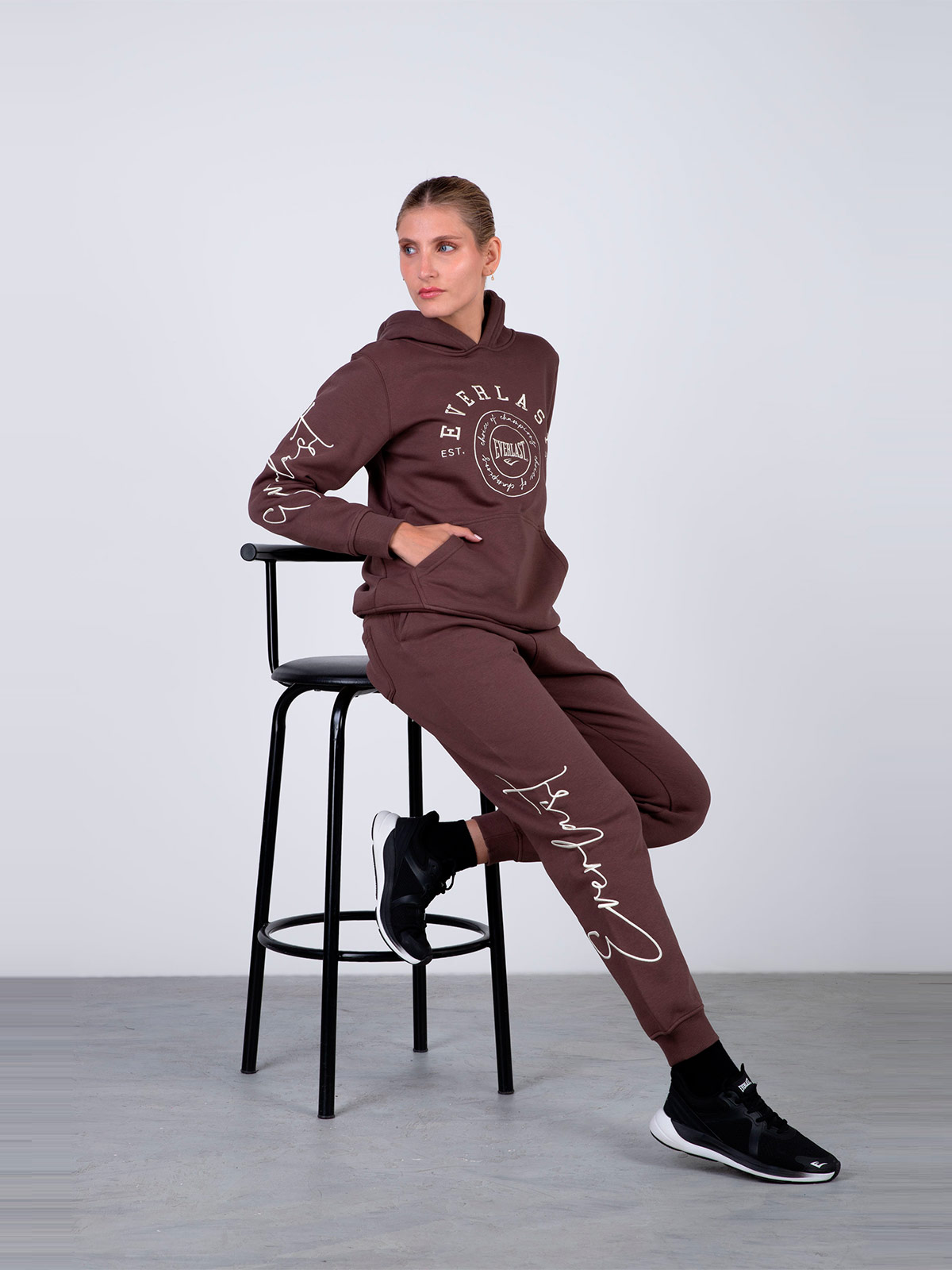 PANTALÓN BUZO MUJER EVERLAST ALGODÓN JOGGER NATION - 6