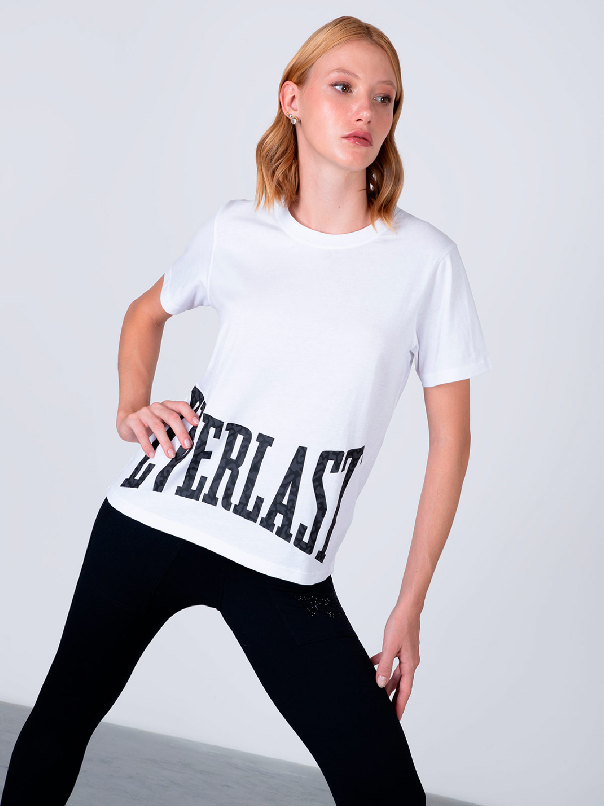 POLERA MUJER EVERLAST ALGODÓN ALBA - 5