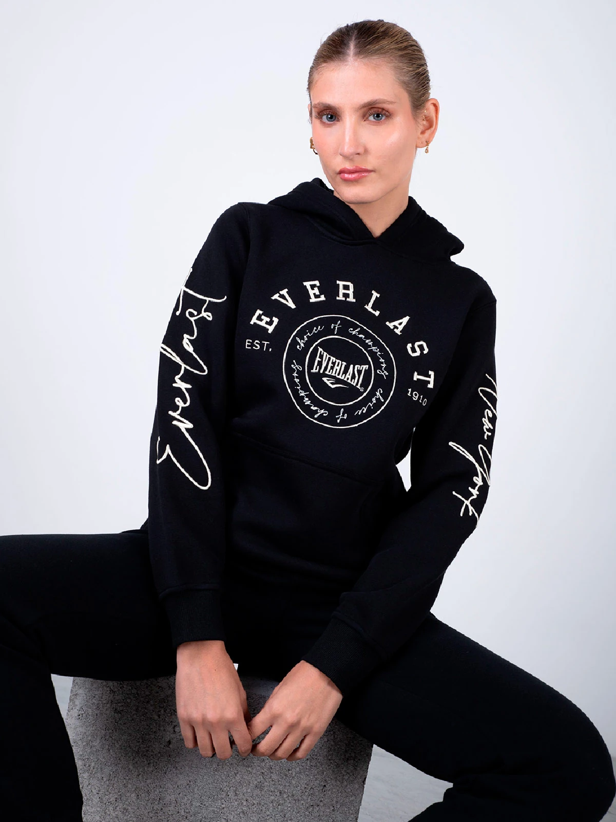 POLERÓN HOMBRE EVERLAST ALGODÓN CANGURO - 5