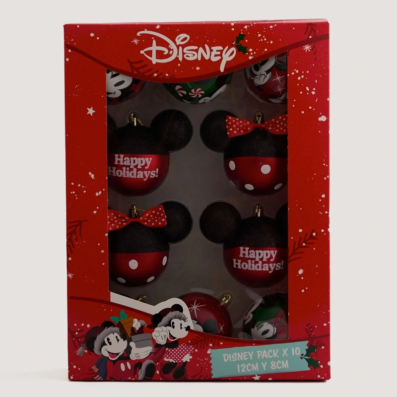 ADORNO NAVIDEÑO DISNEY PACK X10 ADORNOS 12 Y 8 CM - 5