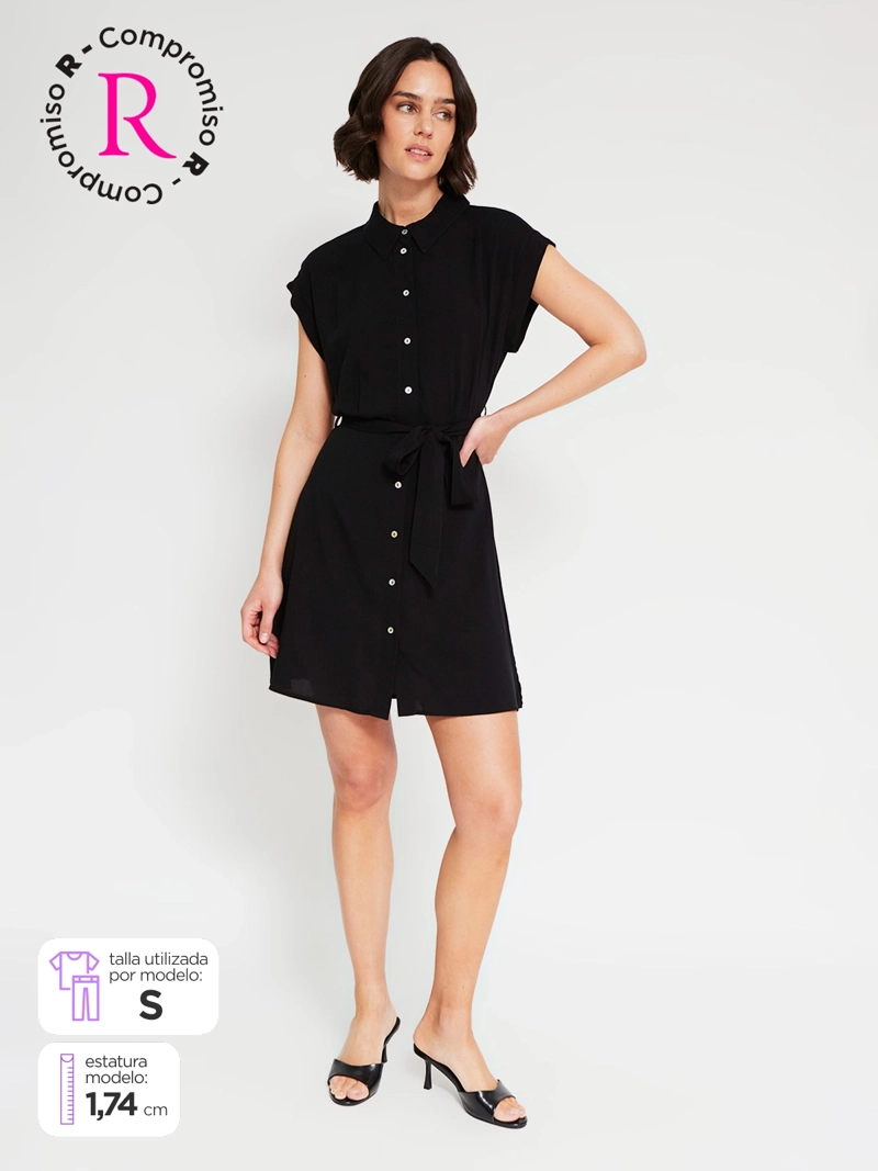 VESTIDO MUJER MARQUIS CORTO BOTONES