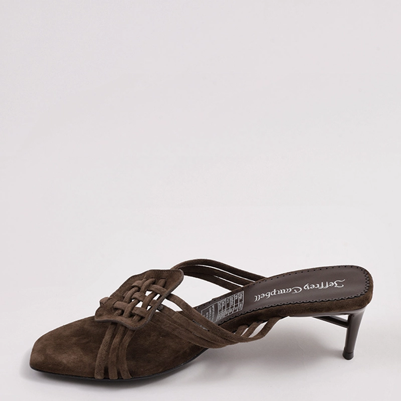 SANDALIAS MUJER JEFFREY CAMPBELL CAFÉ  AMENITY CUERO - 3