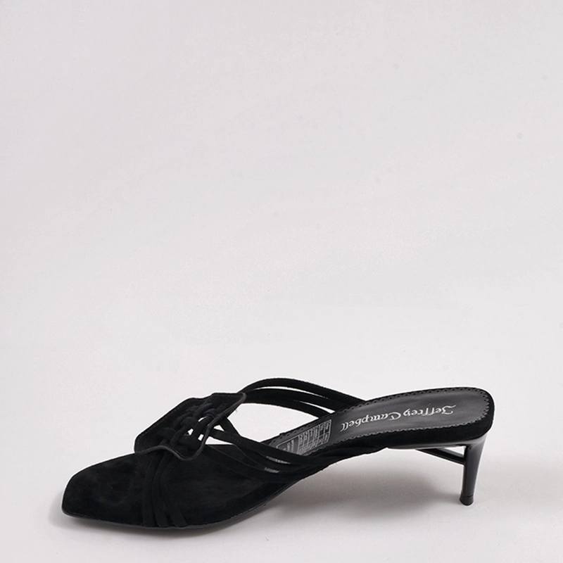SANDALIAS MUJER JEFFREY CAMPBELL NEGRO AMENITY CUERO - 3