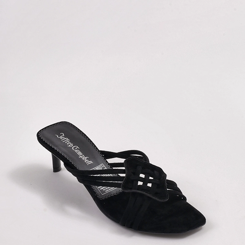 SANDALIAS MUJER JEFFREY CAMPBELL NEGRO AMENITY CUERO - 2