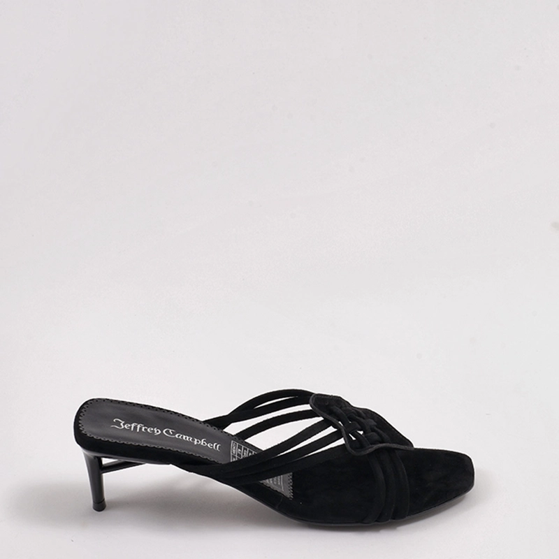 SANDALIAS MUJER JEFFREY CAMPBELL NEGRO AMENITY CUERO