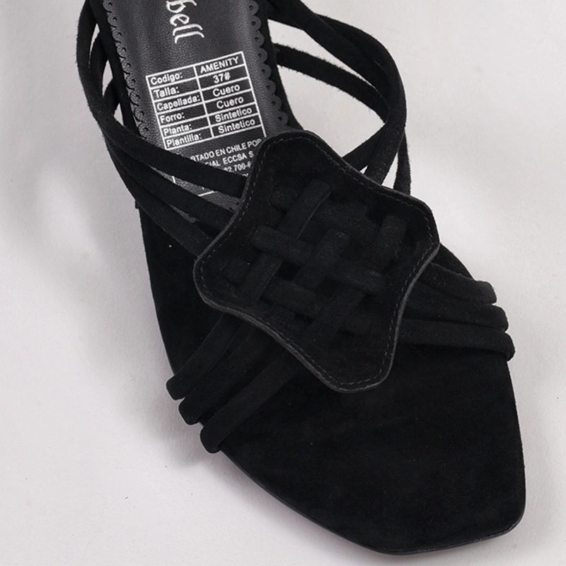 SANDALIAS MUJER JEFFREY CAMPBELL NEGRO AMENITY CUERO - 6