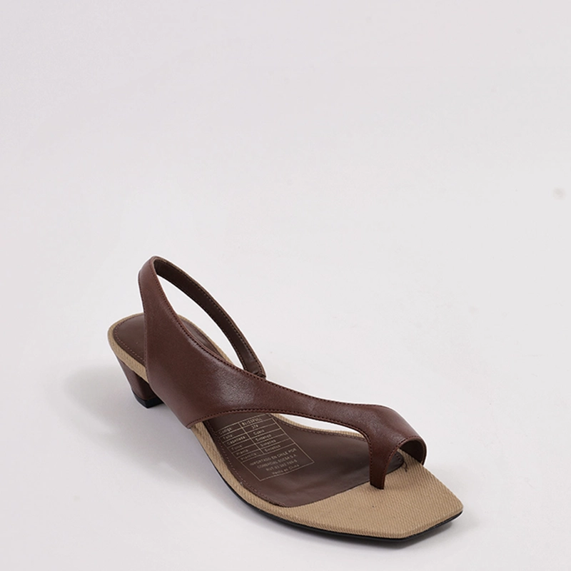 SANDALIAS MUJER JEFFREY CAMPBELL CAFÉ BLISSFULL CUERO - 2