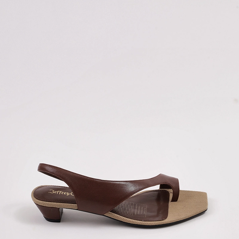 SANDALIAS MUJER JEFFREY CAMPBELL CAFÉ BLISSFULL CUERO
