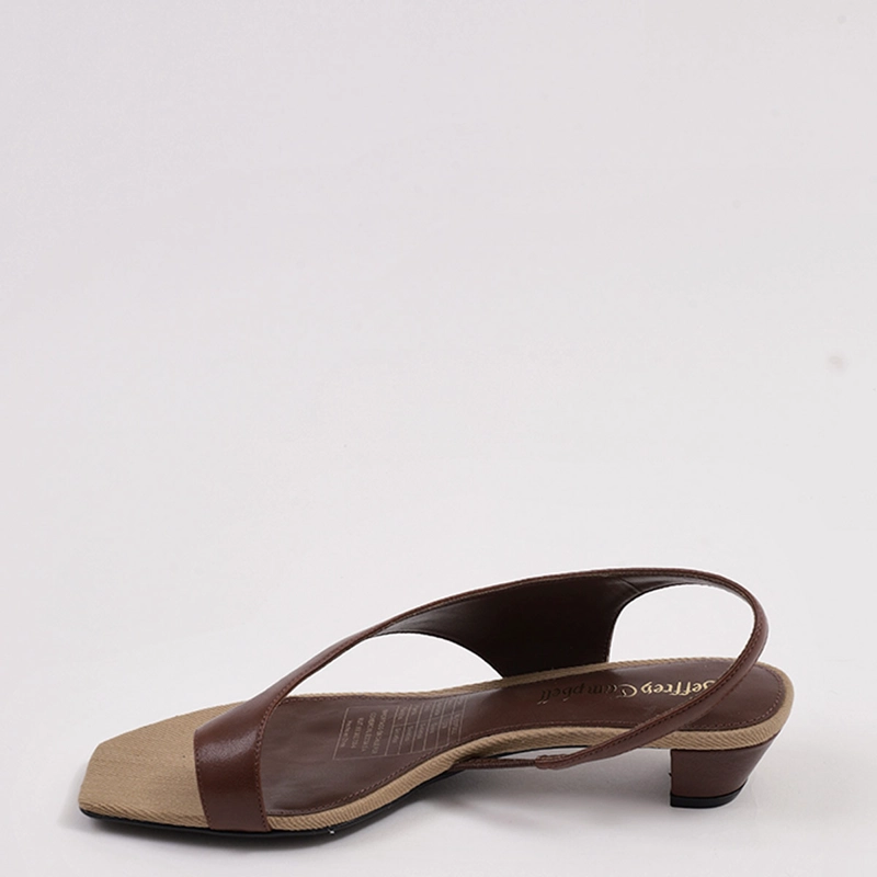 SANDALIAS MUJER JEFFREY CAMPBELL CAFÉ BLISSFULL CUERO - 3