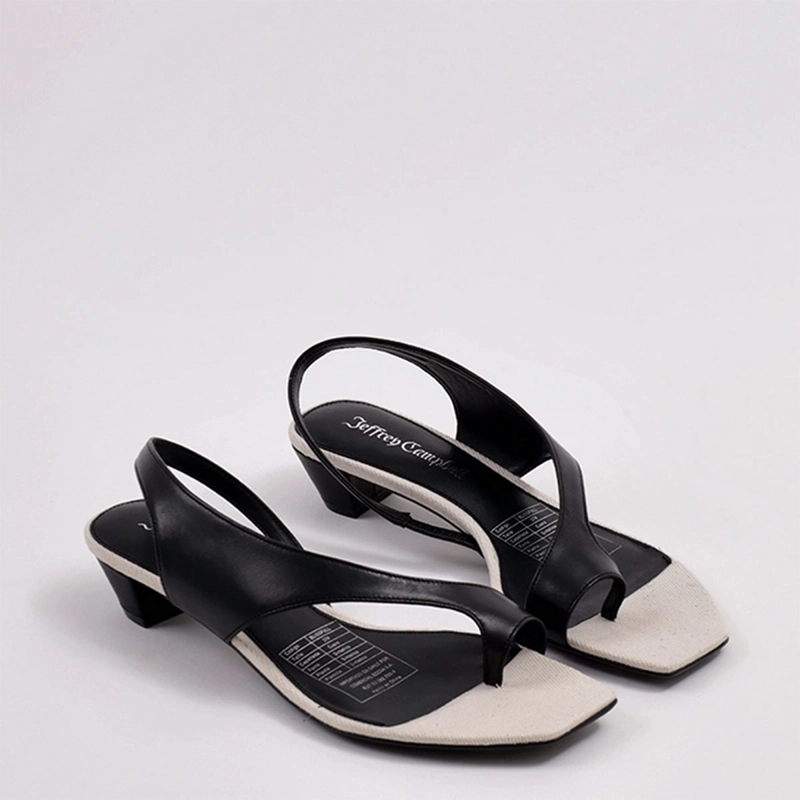 SANDALIAS MUJER JEFFREY CAMPBELL NEGRO BLISSFULL CUERO - 6