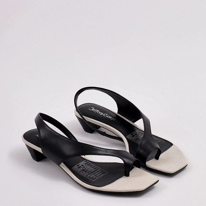 SANDALIAS MUJER JEFFREY CAMPBELL NEGRO BLISSFULL CUERO - 5