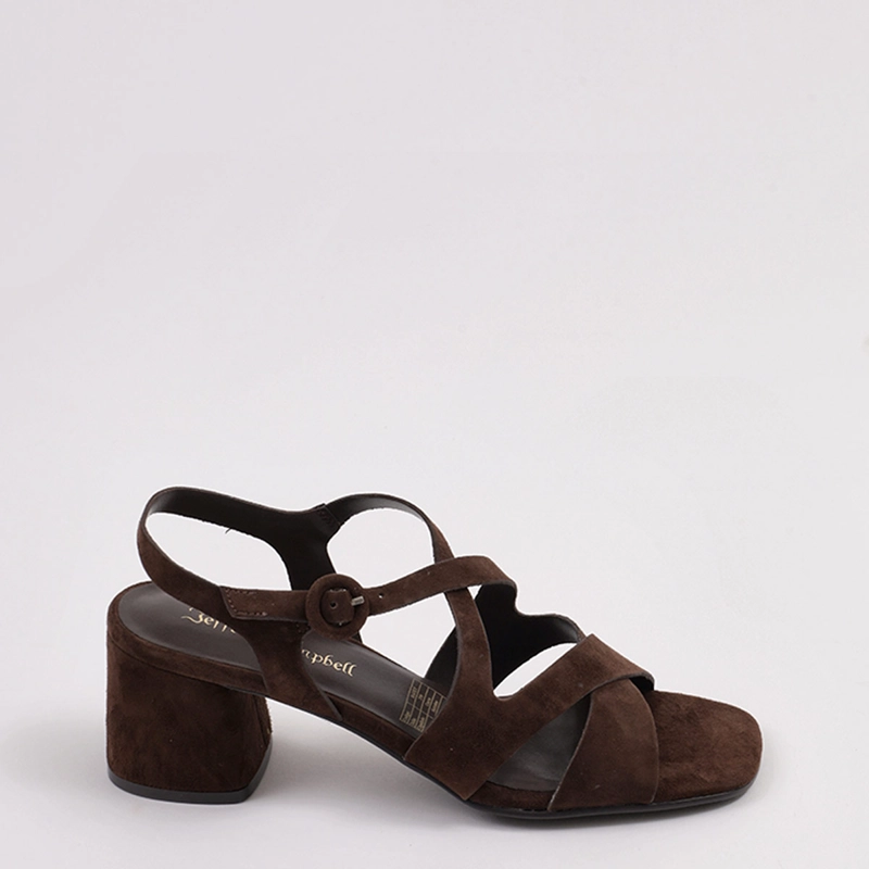 SANDALIAS MUJER JEFFREY CAMPBELL CAFÉ RAYET CUERO