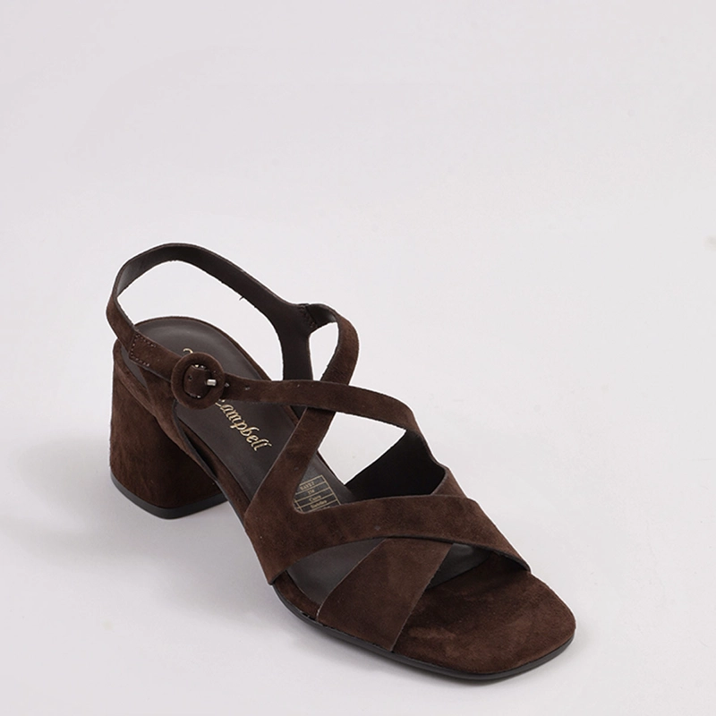 SANDALIAS MUJER JEFFREY CAMPBELL CAFÉ RAYET CUERO - 2