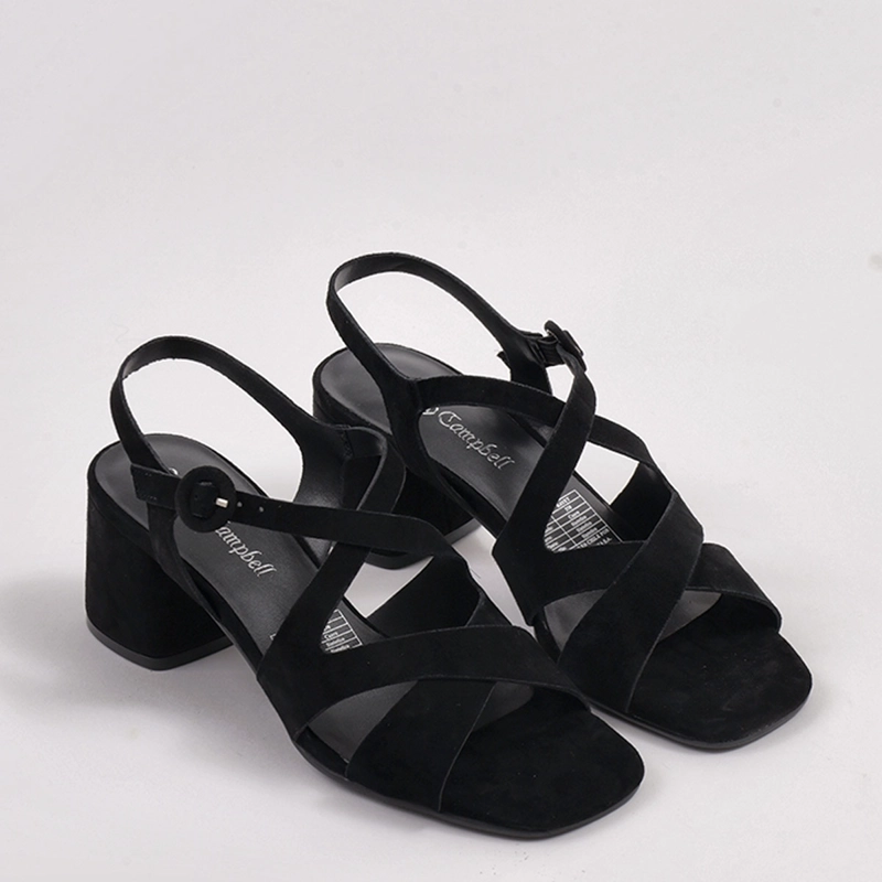 SANDALIAS MUJER JEFFREY CAMPBELL NEGRO RAYET CUERO - 5