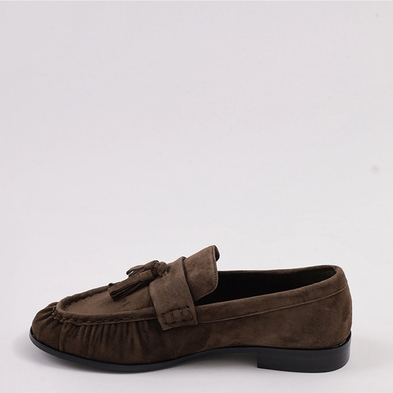 MOCASINES MUJER JEFFRE CAMPBELL CAFÉ ARTICULATE CUERO - 3