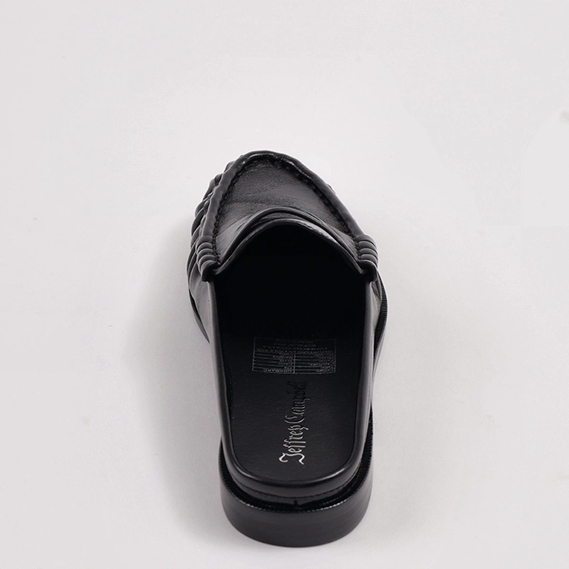 MOCASINES MUJER JEFFRE CAMPBELL NEGRO GODDARD CUERO - 4