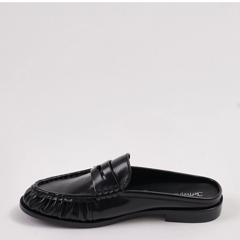 MOCASINES MUJER JEFFRE CAMPBELL NEGRO GODDARD CUERO - 3