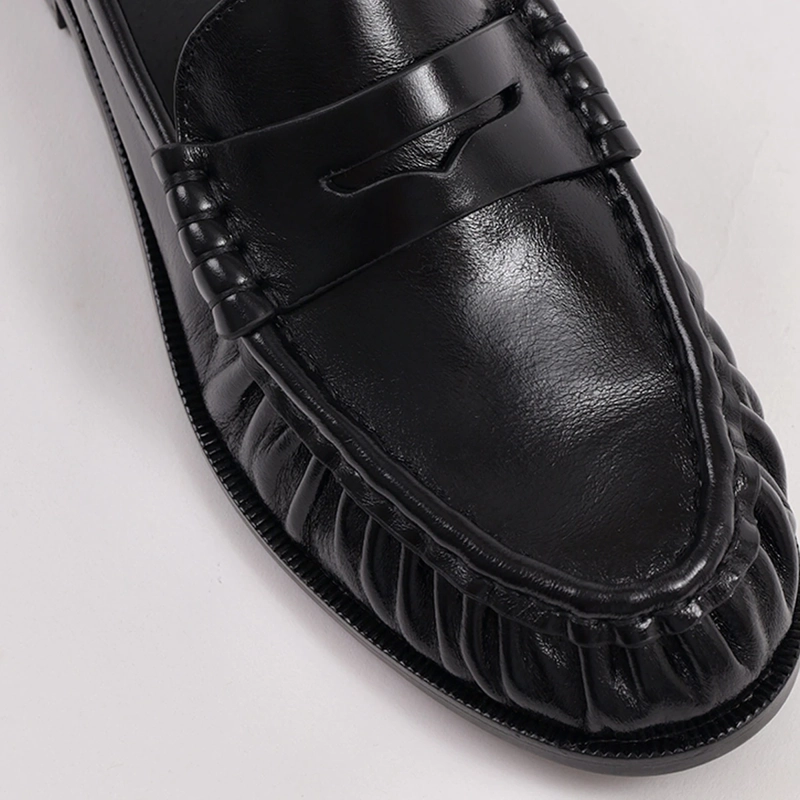 MOCASINES MUJER JEFFRE CAMPBELL NEGRO GODDARD CUERO - 6
