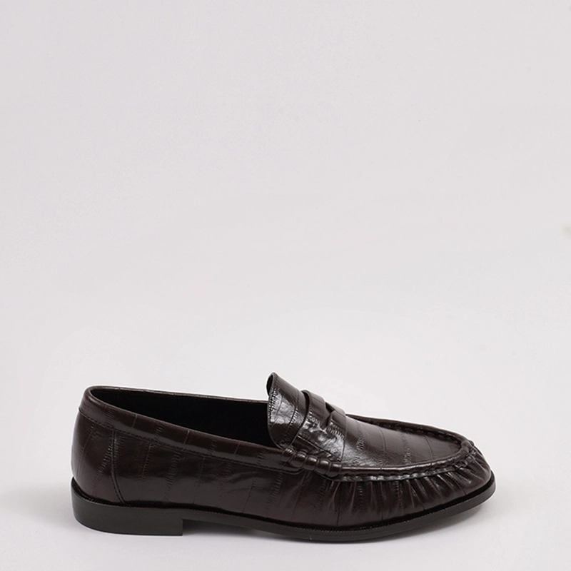MOCASINES MUJER JEFFRE CAMPBELL CAFÉ STALLONE  CUERO