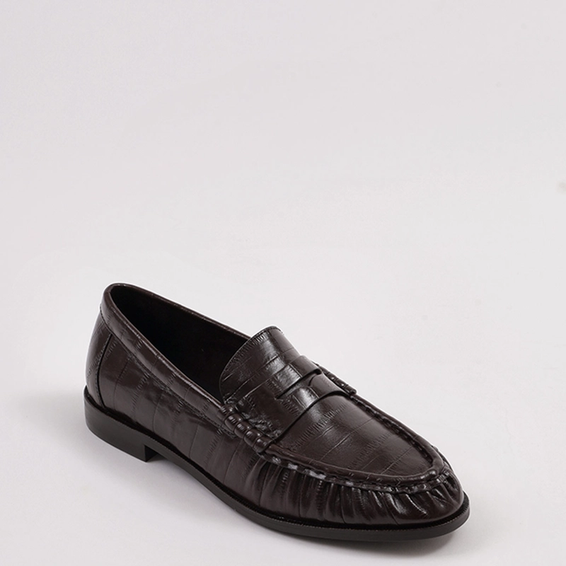 MOCASINES MUJER JEFFRE CAMPBELL CAFÉ STALLONE  CUERO - 2