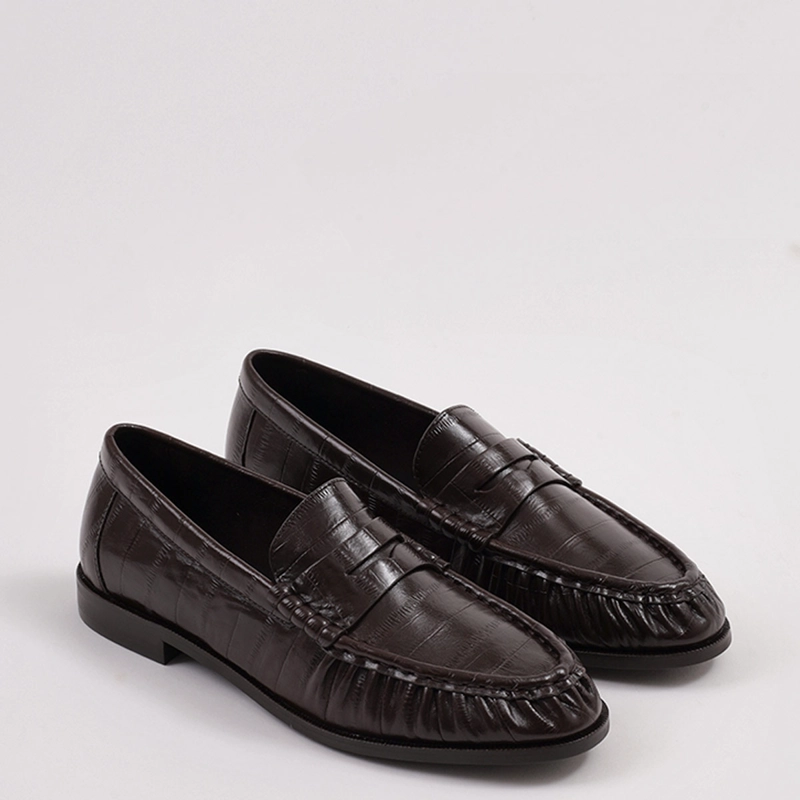 MOCASINES MUJER JEFFRE CAMPBELL CAFÉ STALLONE  CUERO - 5