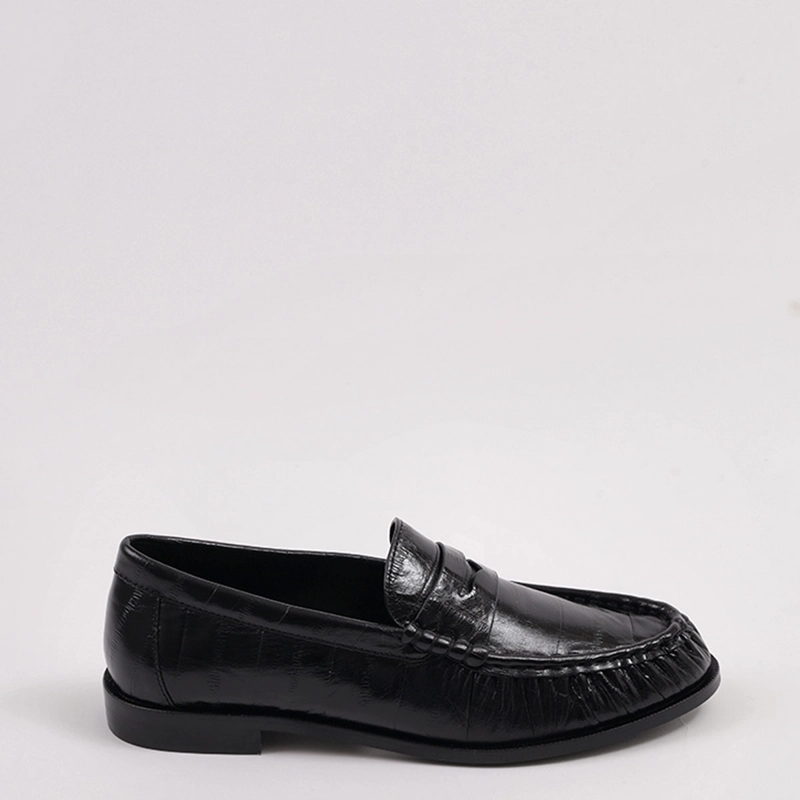 MOCASINES MUJER JEFFRE CAMPBELL NEGRO STALLONE  CUERO