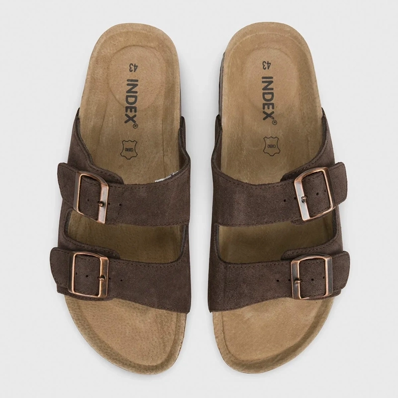 SANDALIAS PLAYERA HOMBRE INDEX IHOMO3 CUERO - 5