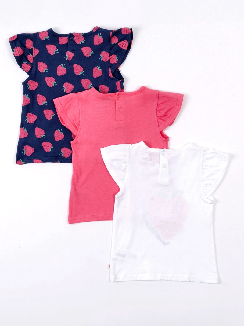 PACK X3 POLERAS NIÑA BABY HARVEST ALGODÓN SIN MANGAS BEBÉ - 2