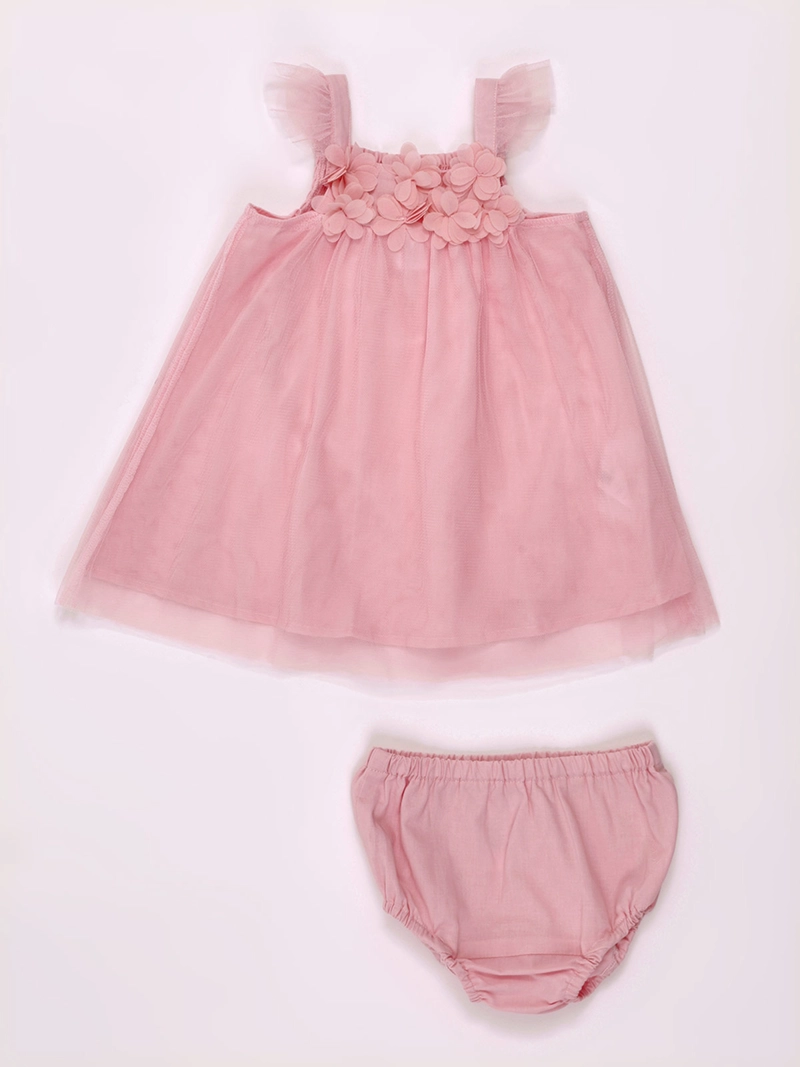 VESTIDO NIÑA BABY HARVEST BRILLITOS