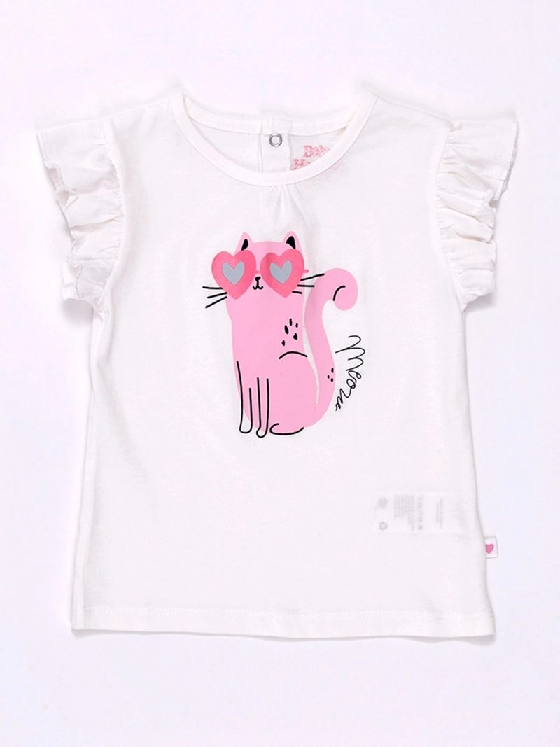 POLERA NIÑA BABY HARVEST MANGA CORTA GLITTER - 3