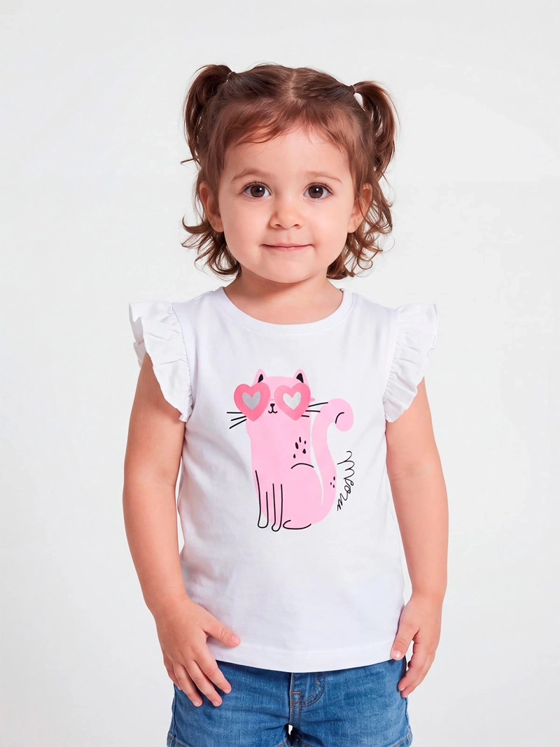 POLERA NIÑA BABY HARVEST MANGA CORTA GLITTER