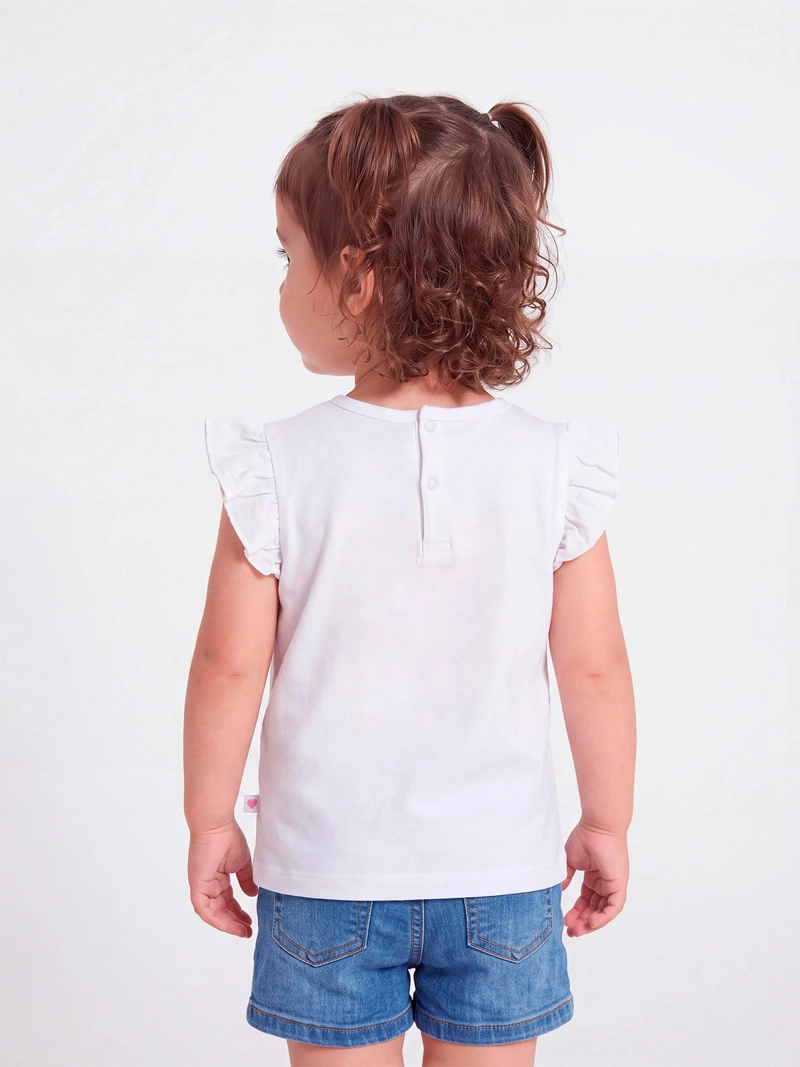POLERA NIÑA BABY HARVEST MANGA CORTA GLITTER - 2
