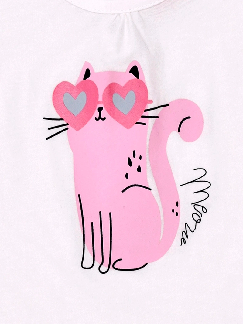 POLERA NIÑA BABY HARVEST MANGA CORTA GLITTER - 5